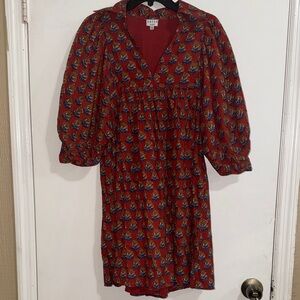 BA&SH Red Floral Women's Dress